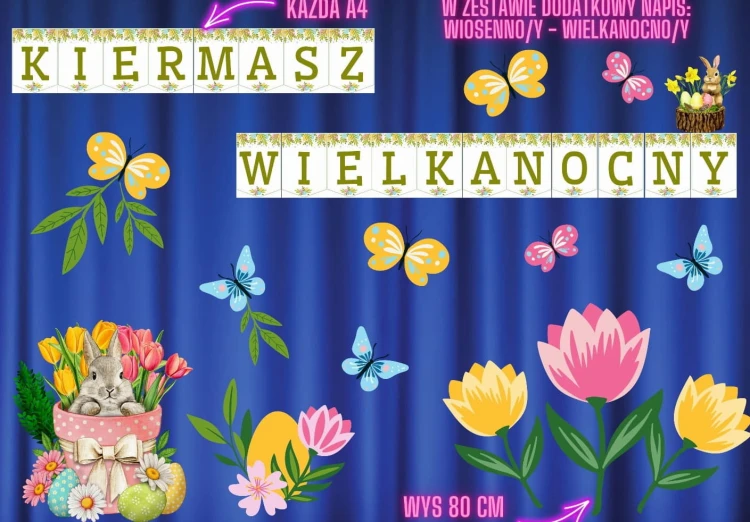 napis KIERMASZ WIELKANOCNY , WIOSENNO-WIELKANOCNY (6).jpg